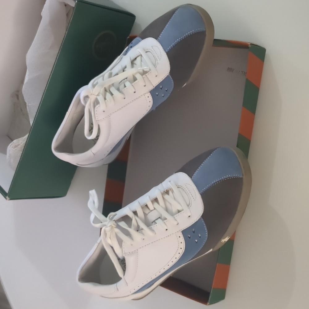 Original penguin harvey shoes white blue mens 7.5 US